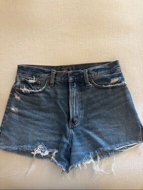 Abercrombie Denim High Rise Cutoff Shorts